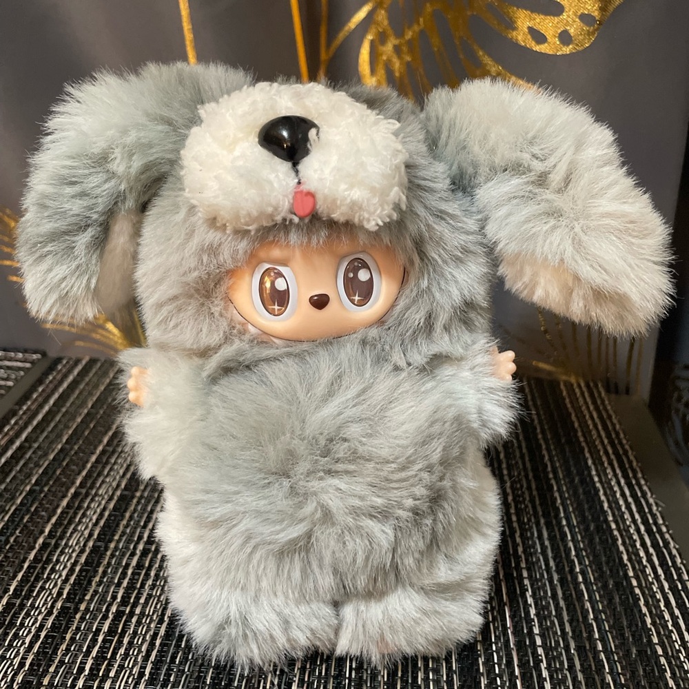 Lafufu Gray Plush Puppy Doll